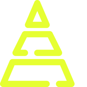 Graphic of a pyramid symbolizing the foundational support of group therapy, representing the structured and collaborative approach at the office of Dr. Ginny Estupinian, PhD, ABPP