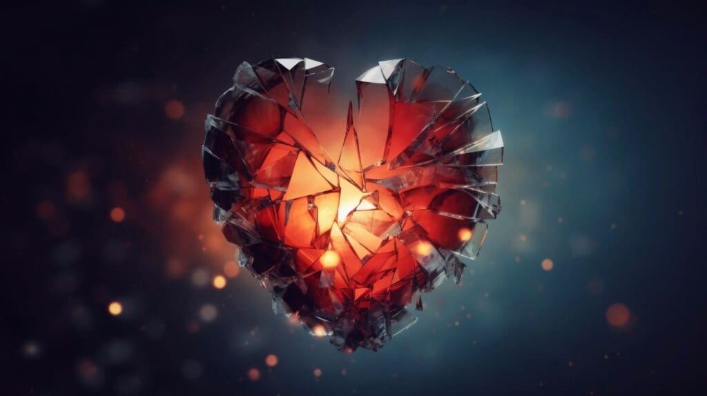 An Illustration of Heartbreak and the reality of pain