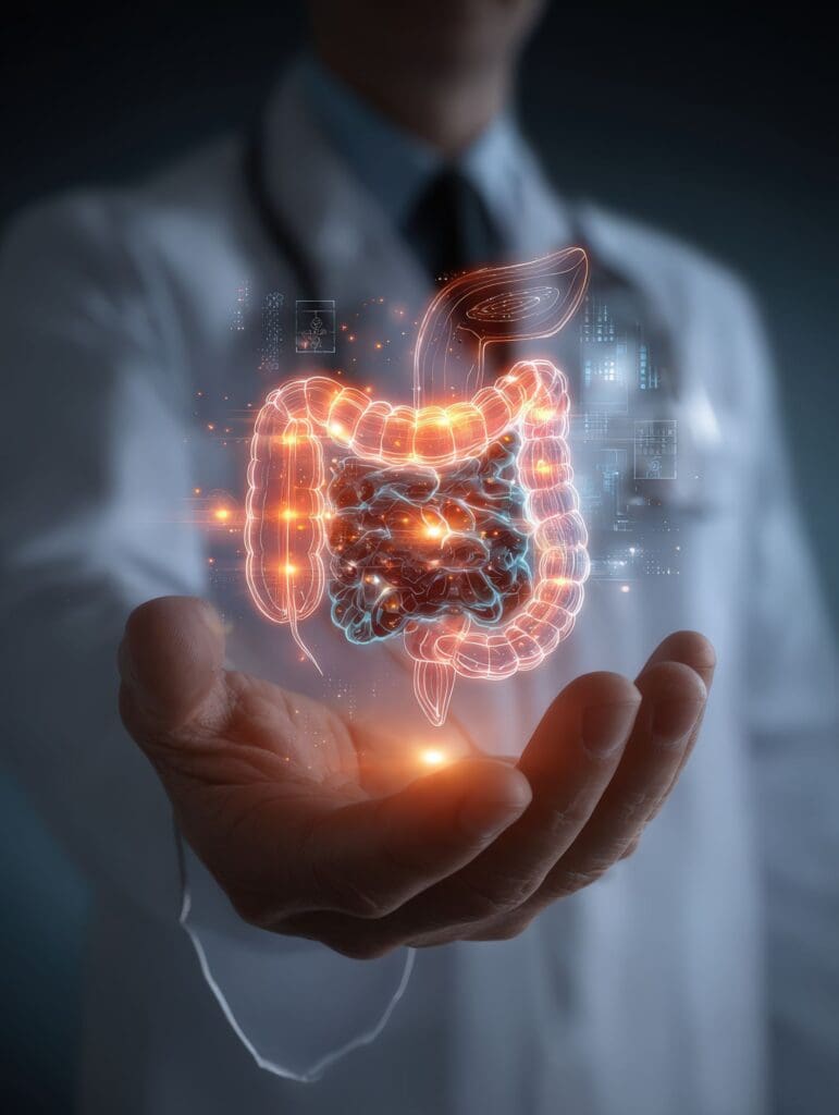 medical docotr showing the benefit of movement on gut health